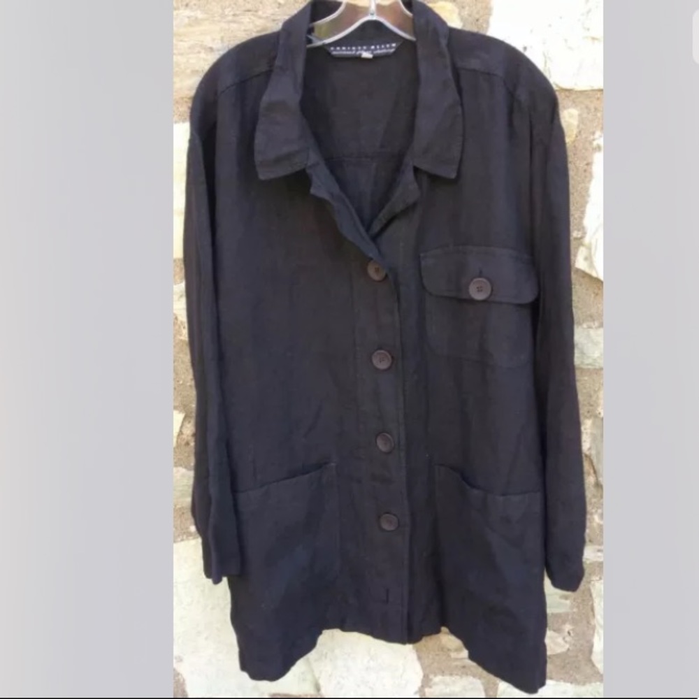 Christy Allen Linen Shirt Jacket